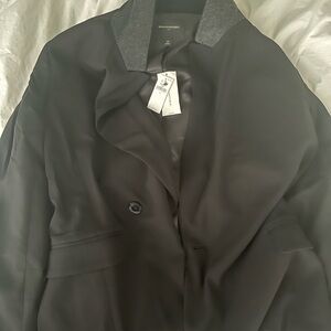 Banana Republic Black and Gray blazer